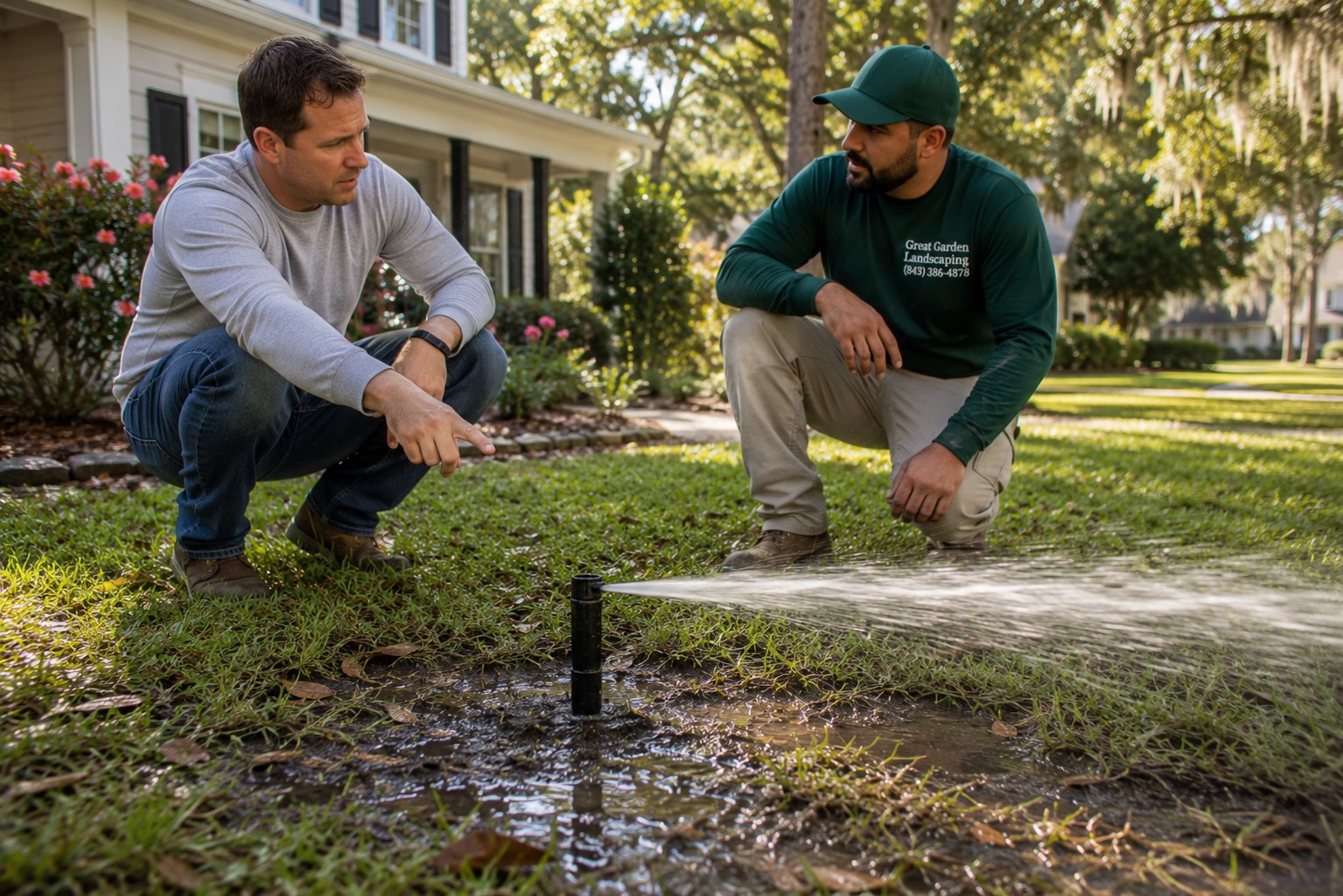 Common irrigation system repair warning signs in Johns Island SC